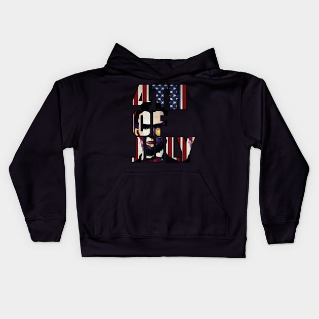 4th of July Kids Hoodie by WPAP46